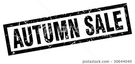 square grunge black autumn sale stamp square grunge black autumn sale stamp 30644040