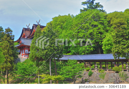 Kibitsu Shrine主要大廳和走廊 Kibitsu Shrine主要大廳和走廊 30645189