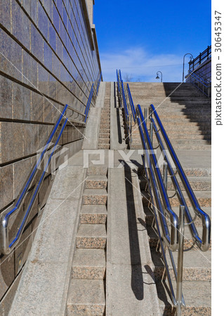 Siberia, the city of Omsk, a wheelchair ramp in 30645347