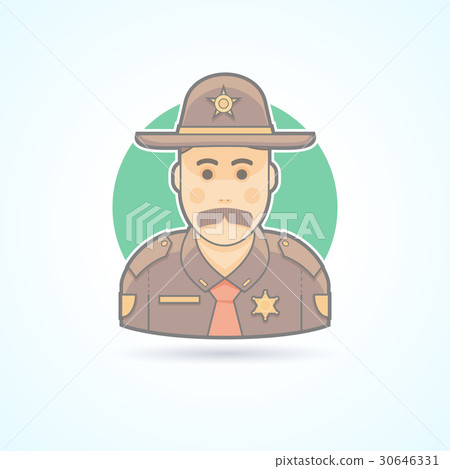 Police officer, texas chief, cop icon 30646331