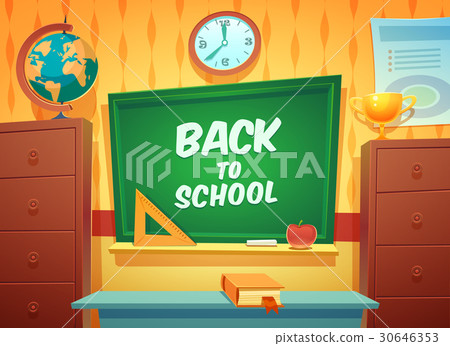 Back to school background, vector illustration. 30646353