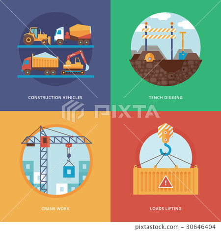 Construction flat concept illustrations 30646404