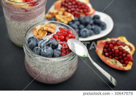 Pudding with chia seeds 30647079