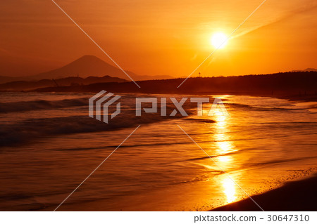 Shonan scenery Chigasaki Coast Mt. Fuji Shonan scenery Chigasaki Coast Mt. Fuji 30647310