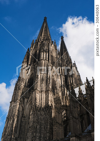 Cologne Cathedral on blue sky background, Germany 30648063