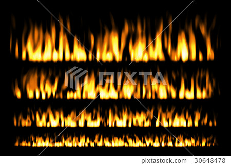 fire or fire lines isolated on black background 30648478