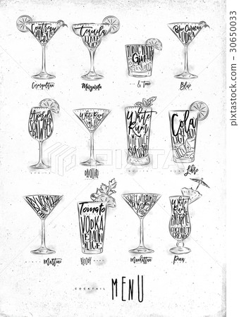Cocktail menu graphic 30650033