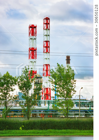 Towers Of Oil Refinery  30650128