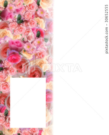 Two template frames for photo album Pink rose for photographs Two template frames for photo album Pink rose for photographs 30652555