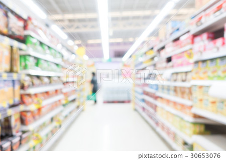 Abstract blur shopping mall 30653076
