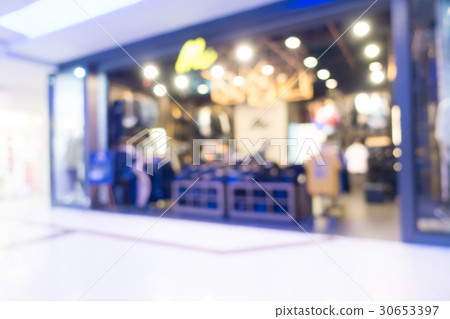 Abstract blur shopping mall 30653397