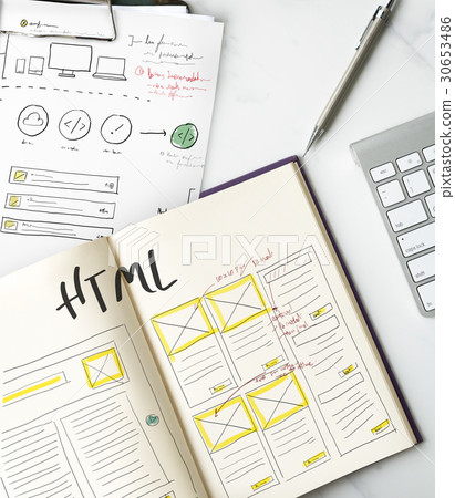 HTTP HTML Web Design Homepage Icon 30653486
