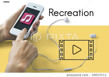 Relax Enjoyment Leisure Hobby Movie Icon Relax Enjoyment Leisure Hobby Movie Icon 30653512