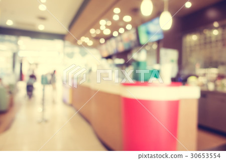 Abstract blur coffee shop 30653554
