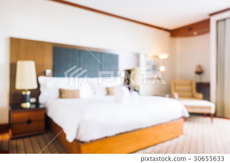 Abstract blur and defocused decoration in hotel bedroom interior Abstract blur and defocused decoration in hotel bedroom interior 30655633