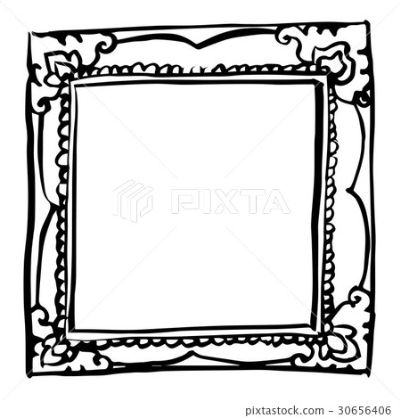 vintage frame doodle hand drawn 30656406