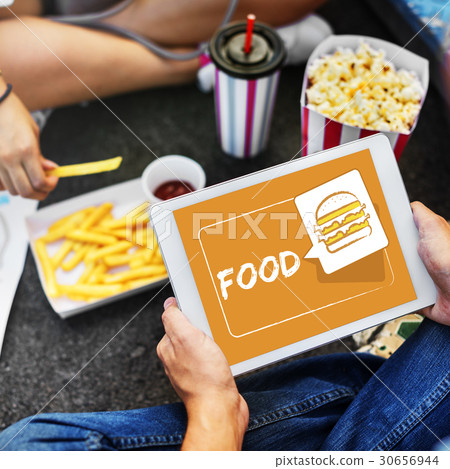 Burger Fast Food Icon Graphic 30656944
