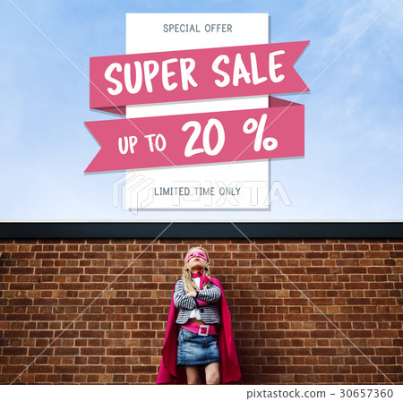 Super Sale Price Discount Concept 30657360