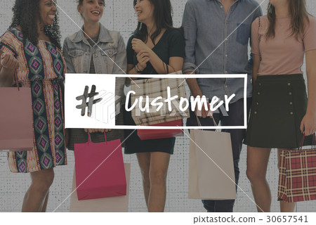 Promotion Enjoyment Shopaholics Customer Store 30657541