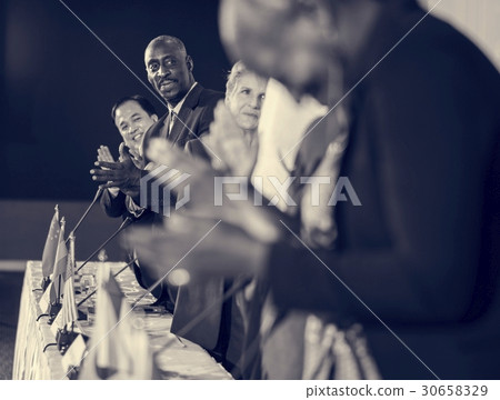 Diverse People Clapping Hands Conference 30658329