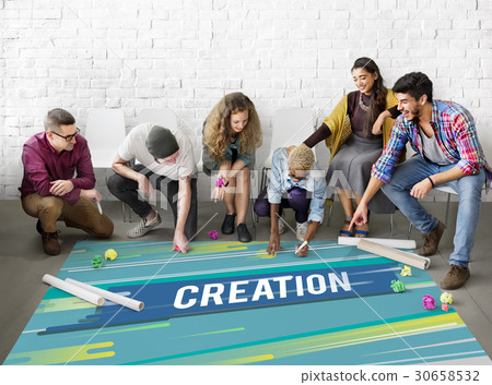 Creation conception word graphic art Creation conception word graphic art 30658532