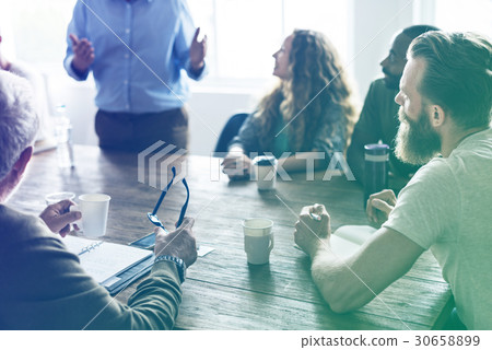 Diverse People Meeting Listening to Speaker Meeting Diverse People Meeting Listening to Speaker Meeting 30658899