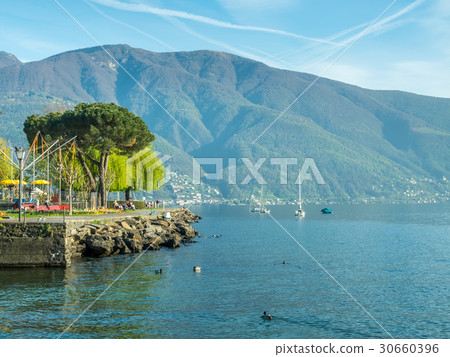 Lake Maggiore in Locarno, Switzerland Lake Maggiore in Locarno, Switzerland 30660396