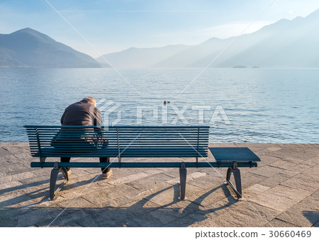 People side lake in Locarno, Switzerland People side lake in Locarno, Switzerland 30660469