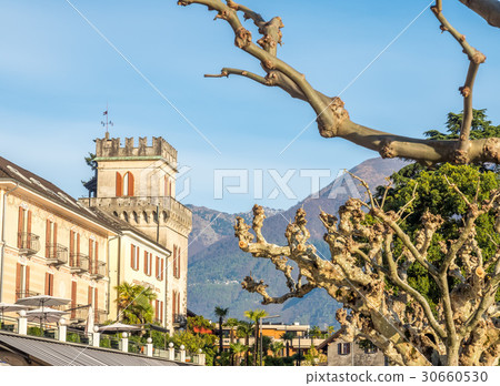 Buildings and tree in Locarno, Switzerland 30660530