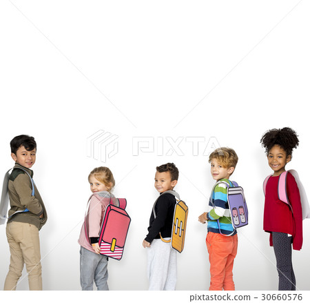 Children School Friends Illustration Concept 30660576