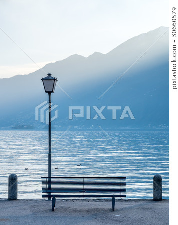 Scene side of Lake Maggiore in Switzerland 30660579