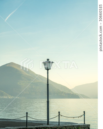 Scene side of Lake Maggiore in Switzerland 30660585