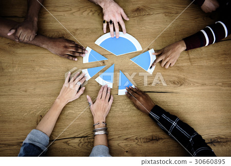 Teamwork Share Divide Concept Group 30660895