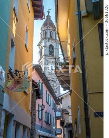 Clock tower of church in Ascona 30661326