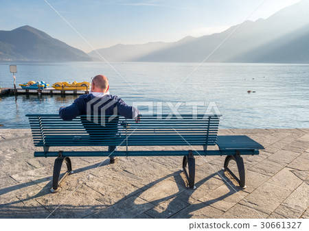 People side lake in Locarno, Switzerland 30661327
