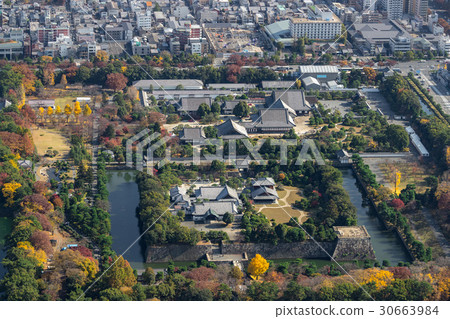 Nijo castle from the sky Nijo castle from the sky 30663984