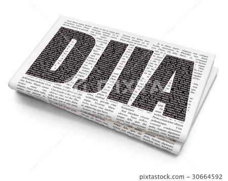 Stock market indexes concept: DJIA on Newspaper Stock market indexes concept: DJIA on Newspaper 30664592
