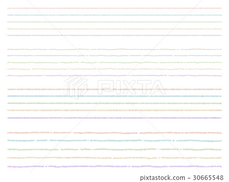 Ruled line handwriting style - Stock Illustration [30665548] - PIXTA