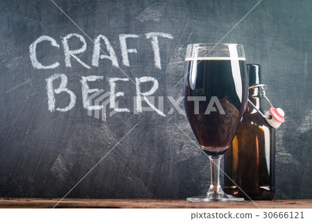 Glass of dark beer Glass of dark beer 30666121