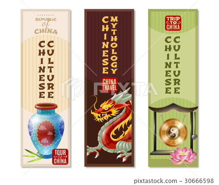 China Travel Vertical Banner Set  30666598