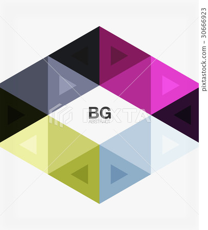 Vector abstract colorful triangle repetition 30666923