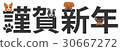 New Year's card New Year's card Happy New Year 30667272