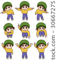 Boy sets a finger 30667275