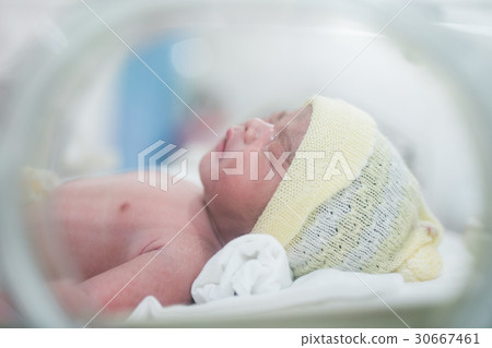 New born baby in hospital after delivery hold  30667461