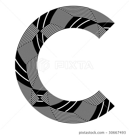 Abstract design element. Lines pattern. 30667493