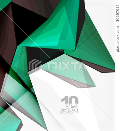 Low poly geometric 3d shape background 30667655