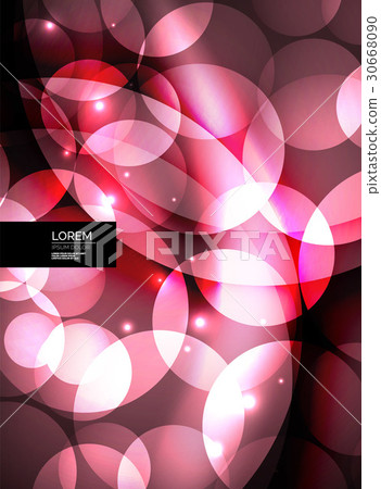 Shiny glowing glass circles, modern futuristic Shiny glowing glass circles, modern futuristic 30668090