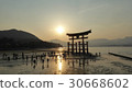 宮島的日落 30668602
