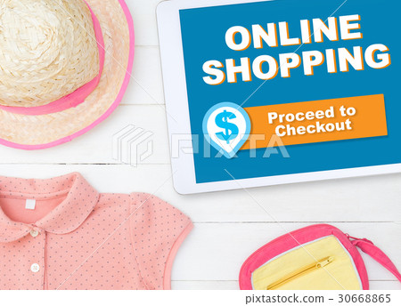 Online Fashion store on tablet proceed payment Online Fashion store on tablet proceed payment 30668865