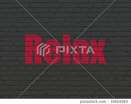 Travel concept: Relax on wall background 30668969